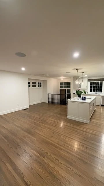 A finished interior shared by Chamos Painting.